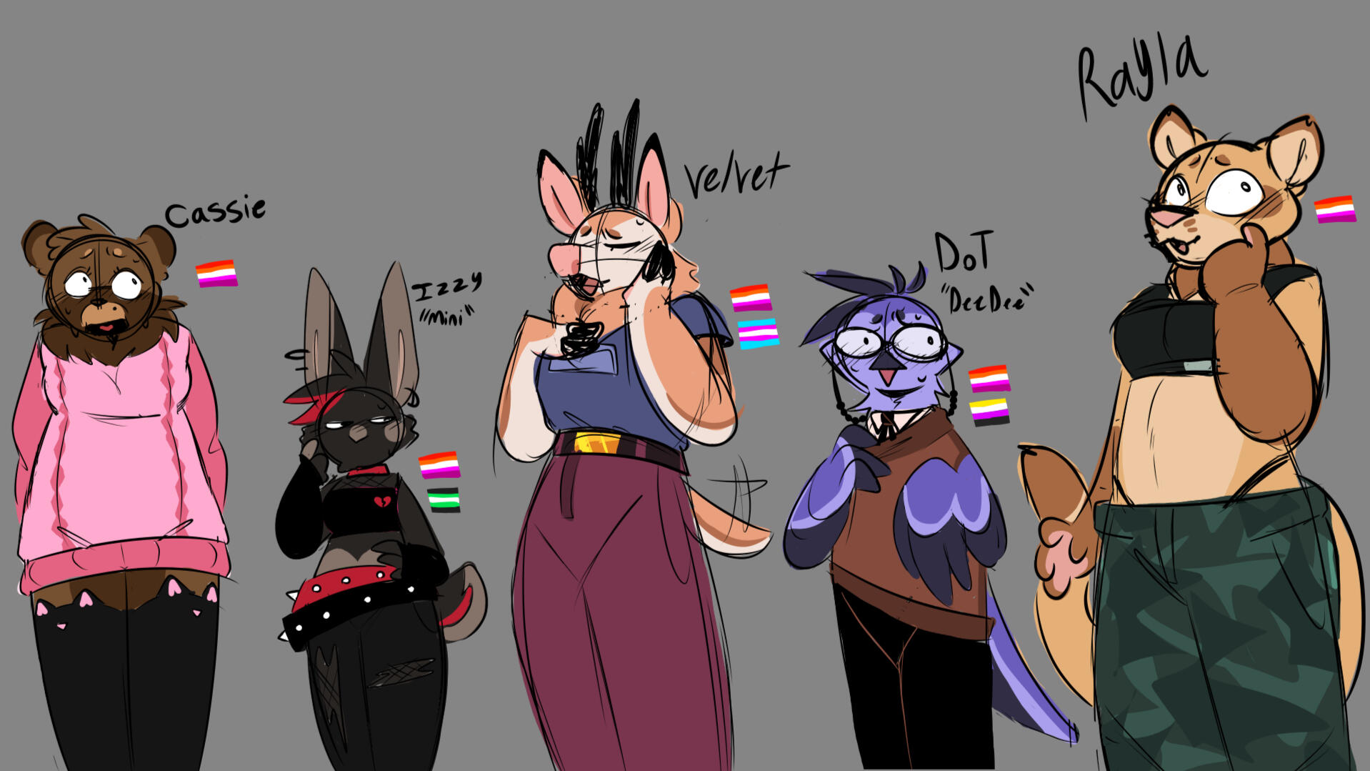 First Concept First Concept for the main cast